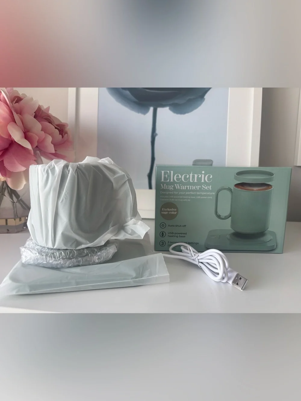 Electric Mug Heating Set - Opened Box | Never Used
